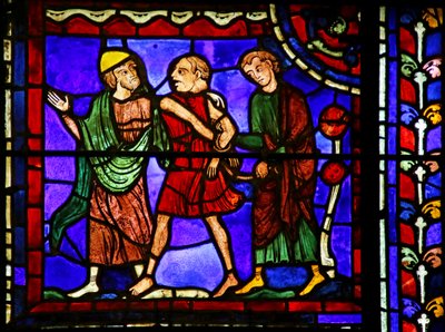 Scena dalla Vita di San Martino, Cattedrale di Chartres da French School